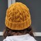 Classic Cable Knit Beanie with Folding Brim in Mustard product 3